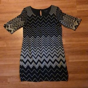 AS U WISH chevron dress